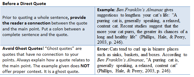 how to properly quote a quote